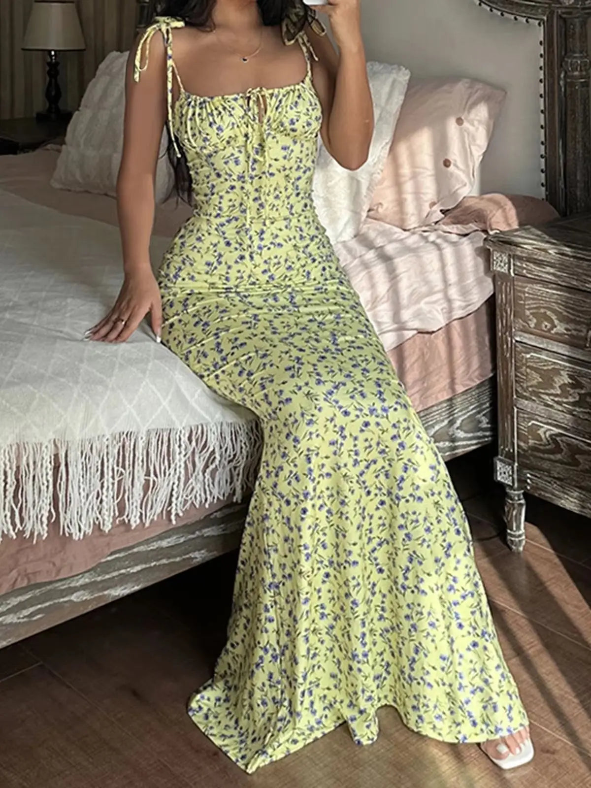 Occelle French Floral Dress | Sunlit Easy Charm